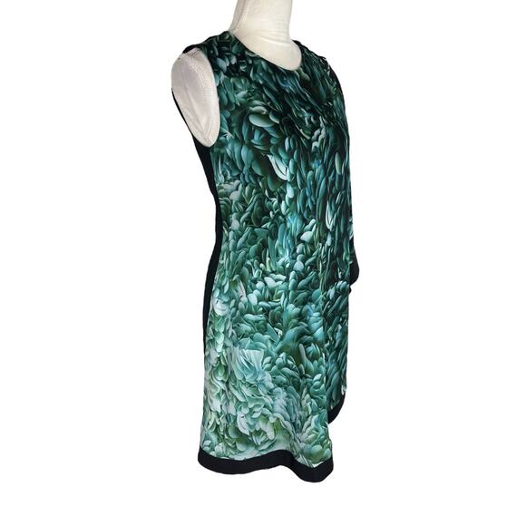 Ted Baker Sew in Love Sleeveless Draped Green Black Dress Size 2 or US Size 6 - Picture 3 of 8